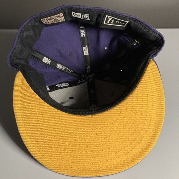 Los Angeles Lakers Hat (Size 7.5 Fitted Cap) NBA Basketball, 59Fifty, New Era - Picture 6 of 7